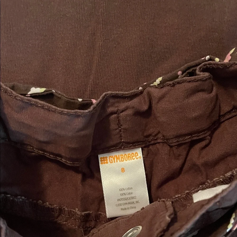 Gymboree Brown Top with Cupcake and Heart Design with shorts - Picture 3 of 4